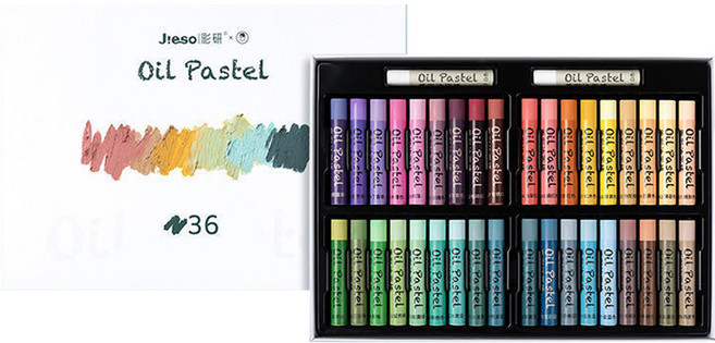 작은 오일 파스텔 클래식 소프트 랜디 36p + 흰색 2p 세트, 38색, 1세트