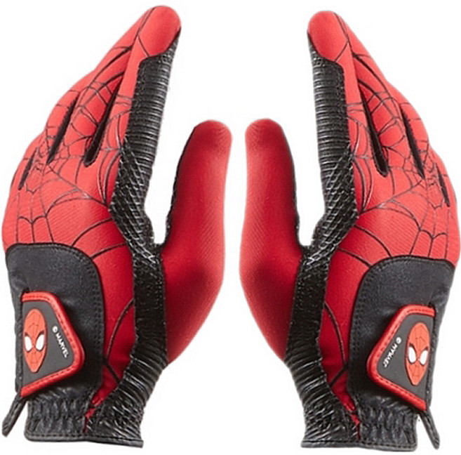 Volvik 漫威蜘蛛人聯名彈性高爾夫手套, 紅色(雙手用)