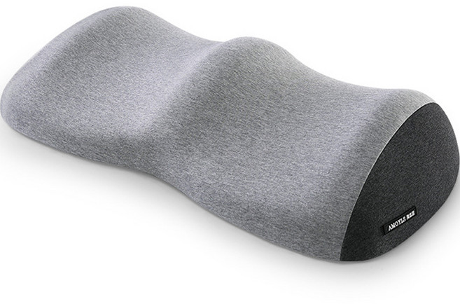 CareFree LZT10 퍼펙트케어 침대 다리 베개 쿠션, 투톤그레이