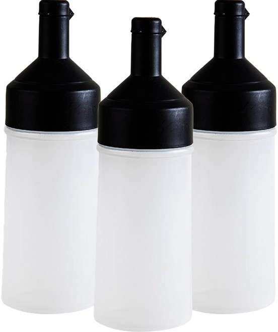 인블룸 스퀴즈 오일 드레싱 소스통 블랙, 3개, 250ml