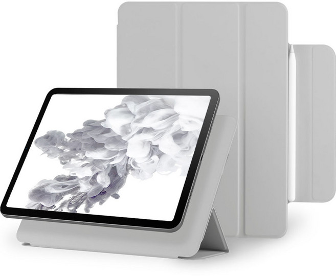 구스페리 마그네틱 폴리오 애플펜슬 커버 아이패드 케이스, 그레이