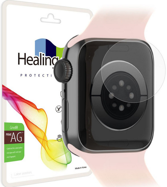 힐링쉴드 스마트워치 커브드핏 프라임 AG 저반사 심박센서필름 2p 세트, 1세트