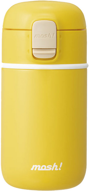 모슈 라떼 원터치 텀블러, 옐로우, 360ml, 1개