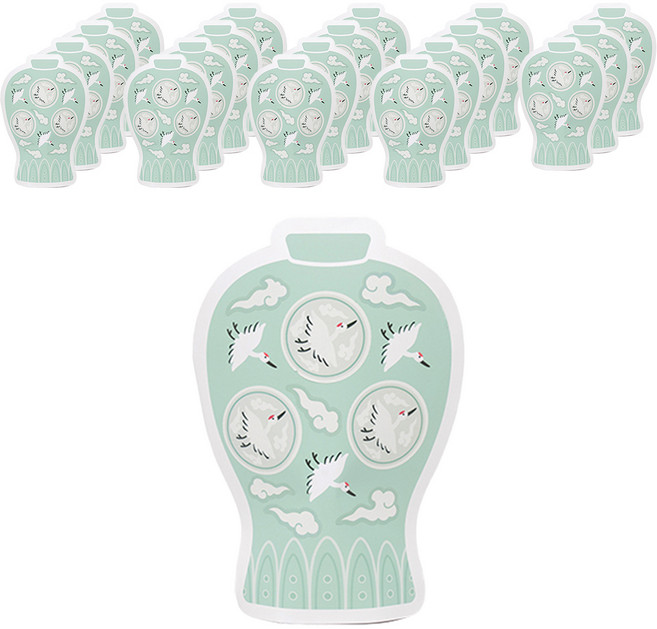 민화샵 전통 종이 도자기 만들기 세트, 청자(TDPPP0641), 20세트