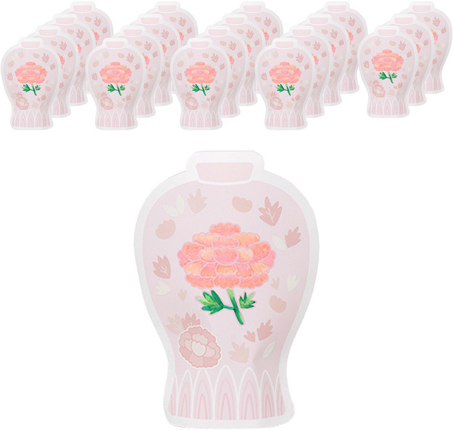 민화샵 전통 종이 도자기 만들기 세트, 백자(TDPPP0642), 20세트