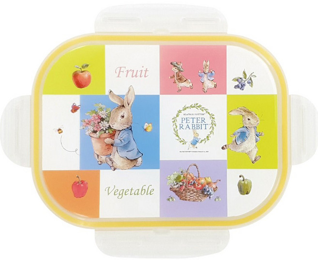 피터래빗 도시락 전용 밀폐형 실리콘 고무패킹 뚜껑 일반 잠금형, 1개, 3304-9 아이보리