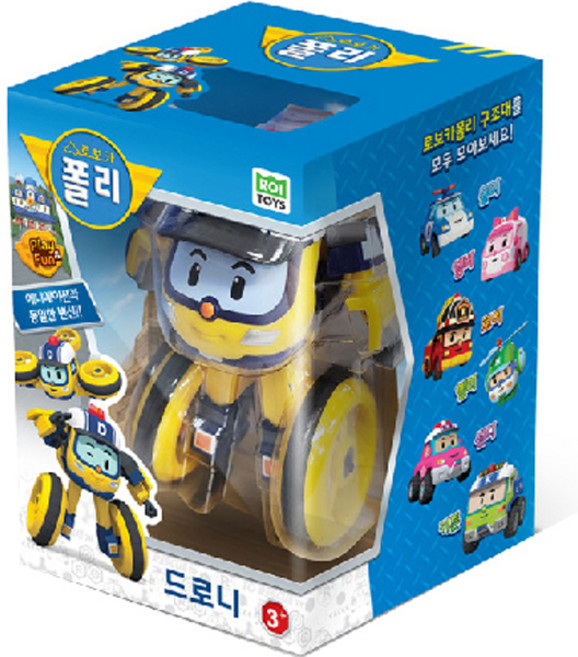 로보카폴리 변신 로봇 드로니 작동완구, 혼합색상, 1개