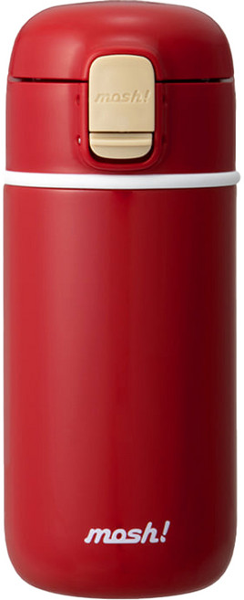 모슈 라떼 원터치 텀블러, 레드, 450ml, 1개