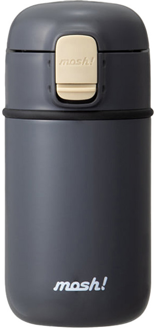 모슈 라떼 원터치 텀블러, 블랙, 360ml, 1개