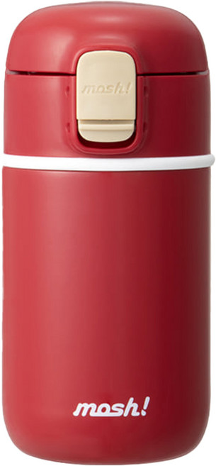 모슈 라떼 원터치 텀블러, 레드, 360ml, 1개