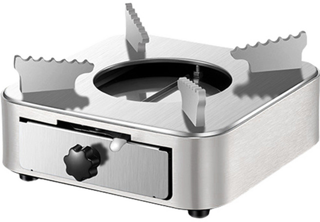 inbloom 露營家用固體燃料迷你火爐 銀色, 18 x 18 x 8 cm, 1個