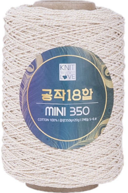 공작표 순면 색사 18합 미니 350, 금사, 1개