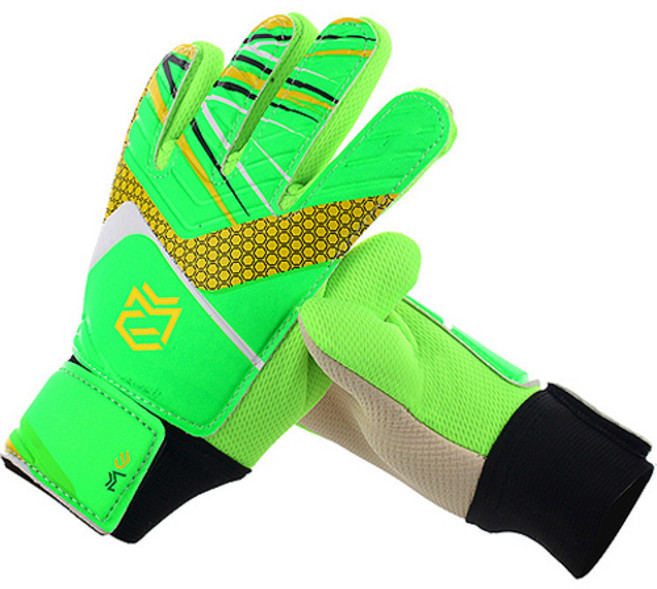 충격흡수에 강한 축구 골키퍼 장갑 양쪽착용, 형광, 1개