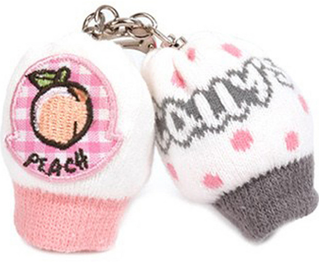 콜리스골프 투볼 니트 트윈 볼주머니, 28 복숭아, 1개