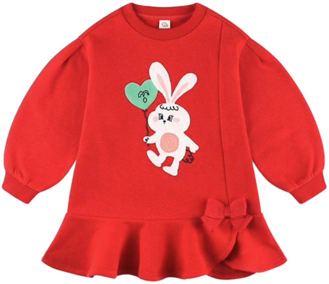 밀크마일 유아용 하트벌룬 토토리본 플레어 티셔츠 뒷트임