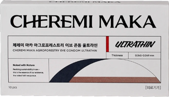 체레미 마카 아그로포레스트리 이브 콘돔 울트라씬, 10개입, 1개 - 쿠팡