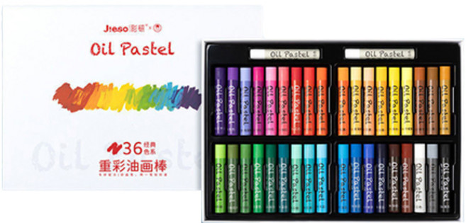 메이크마인 클래식 마카롱 오일 파스텔 클래식 36색 + 화이트 2p, 1개