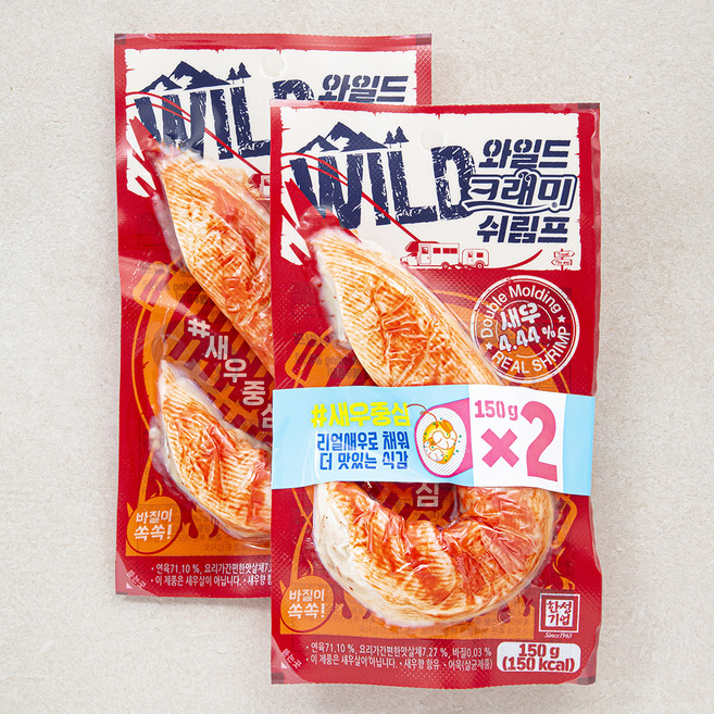 한성기업 와일드 크래미 쉬림프, 150g, 2개