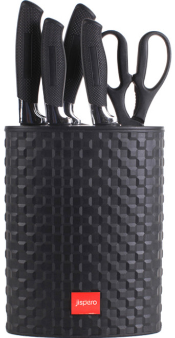 지스페로 칼블럭 세트, 1세트, 중식도 + 식도 + 중도 + 과도 + 가위 + 거치대