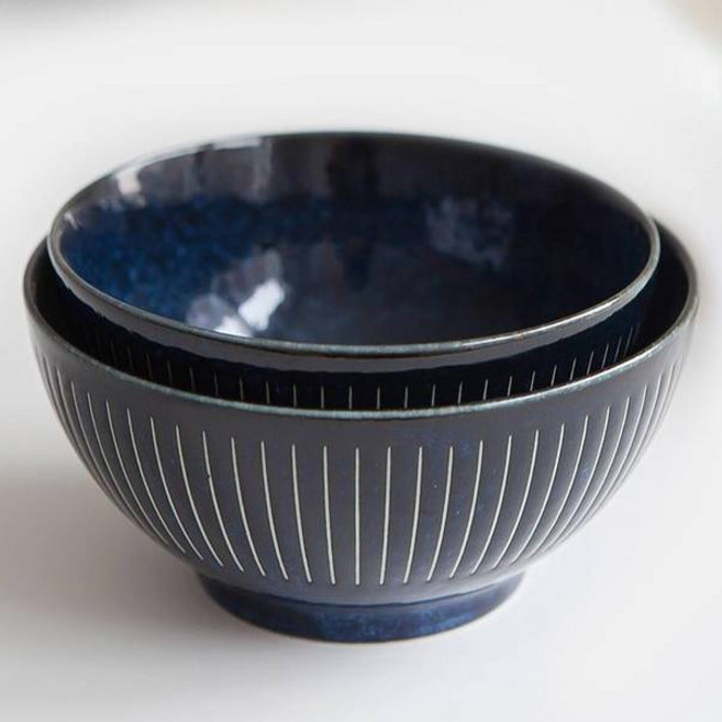 니코트 Everyday collection 밥공기 국그릇 세트, 네이비, 밥공기 + 국그릇, 1세트