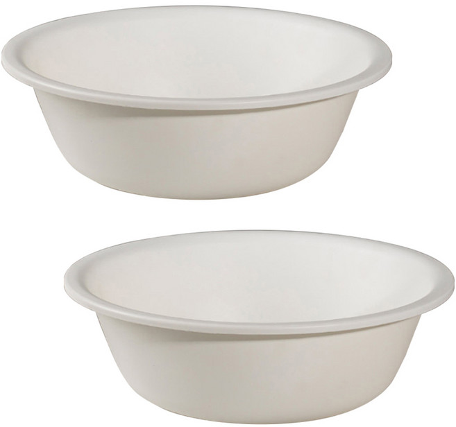 모나코올리브 라파스텔 라운드 대야 대형, 화이트, 2개