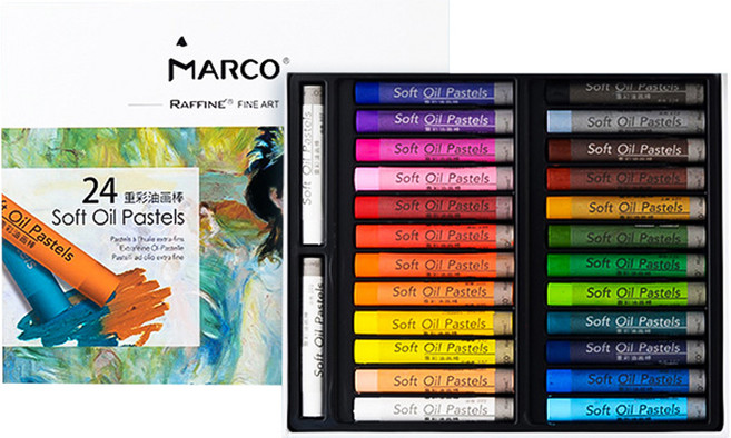 심플리앤 라피니 소프트 오일파스텔 + 2색, 24색, 1개