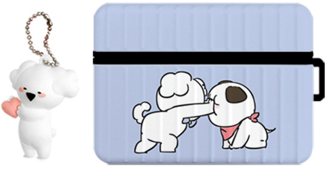 오버액션 키키 에어팟프로 아머 캐리어 케이스 + 키링 랜덤발송, 에잇, 1개