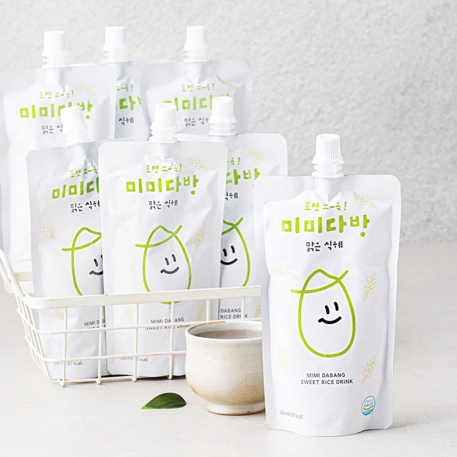 미미다방 맑은 식혜, 180ml, 8입