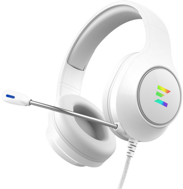 잘만 가상 7.1 채널 게이밍 헤드셋, ZM-HPS310 WH, 화이트