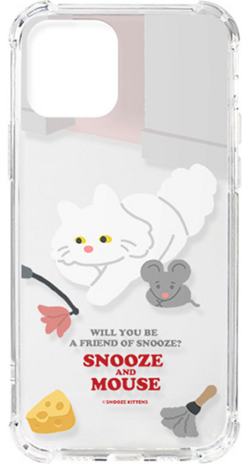 세븐에잇스 스누즈 키튼즈 방탄 투명 젤리 휴대폰 케이스