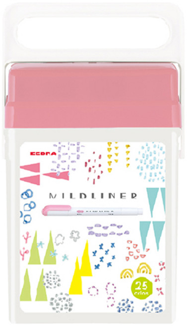 MILDLINER 螢光筆組 25色, 混色, 1組