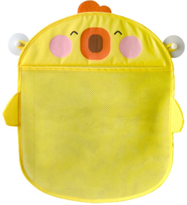 조이멀티 삐약 욕실 장난감 그물망 다용도 정리함, 1개, 옐로우