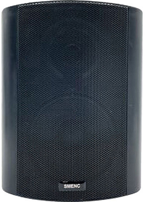 SMENC 벽걸이 방수 실내외 겸용 120W 스피커, SM-502, 블랙