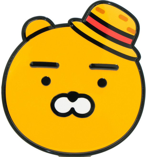 카카오프렌즈 썸머 피크닉 얼굴형 그립톡 슬림, 1개, 라이언