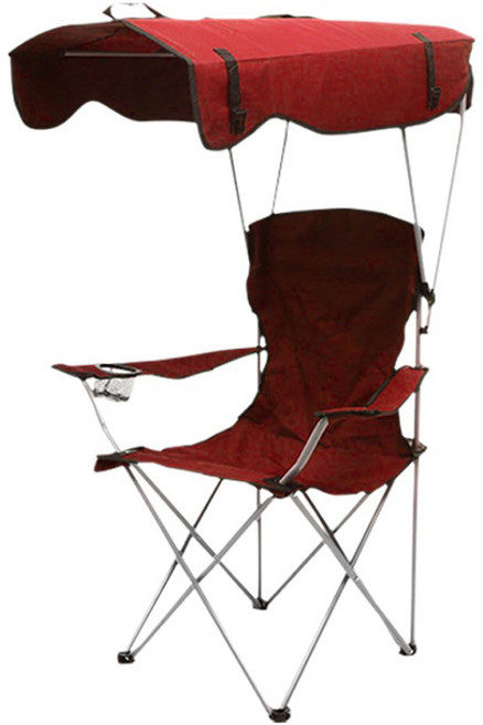 코만도 썬가드 접이식 캠핑 의자, 레드, 1개