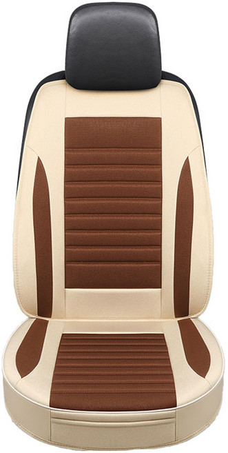 리버폭스 차량용 방석 + 등 커버 세트, 1세트, 브라운