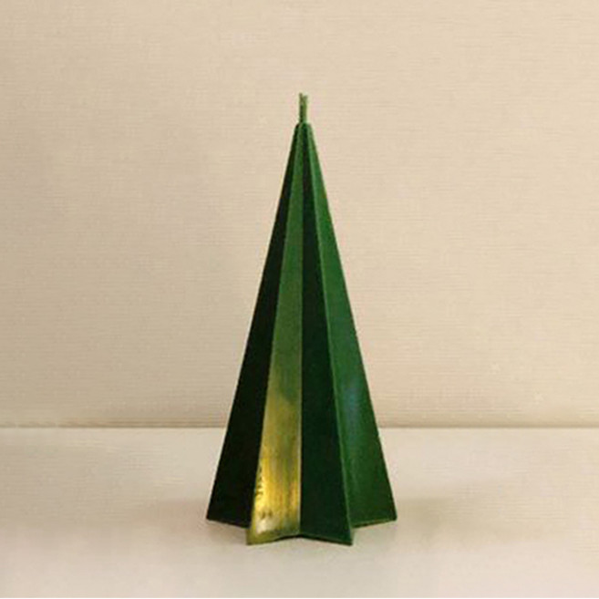 F5NATURE 크리스마스 오브제 스타콘캔들 딥그린, 블랑쉬, 70g, 1개