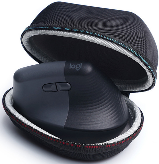 젬스트 로지텍 Lift Vertical 마우스용 휴대용 케이스 파우치 LEF GL009, 블랙