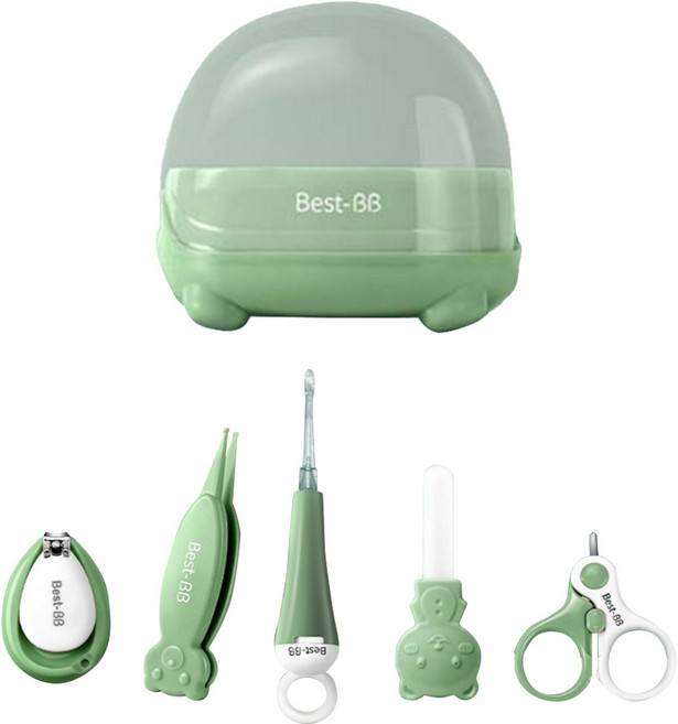 블루마켓 유아 곰 캐릭터 손톱깍이 세트, 혼합색상, 1개