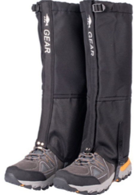 에쉬울프 야외 등산 작업 방수 롱 스패츠 2p, 블랙