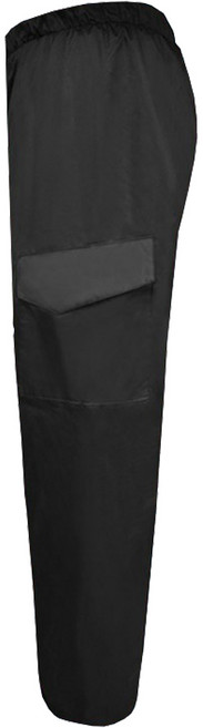 오토바이 방수 우비팬츠 주머니형, 블랙