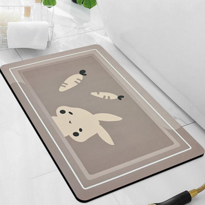 ANGELS 욕실 흡수 발매트, 토끼