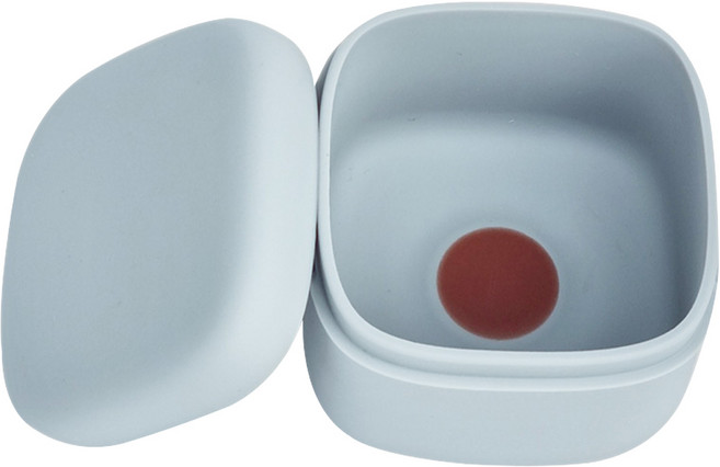 아이앤비 착붙 실리콘 다용도 밀폐 보관 케이스, 모던그레이, 2개