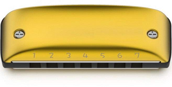 특이한 하모니카 G키 컨트리 튜닝, 14 옐로우, 1개