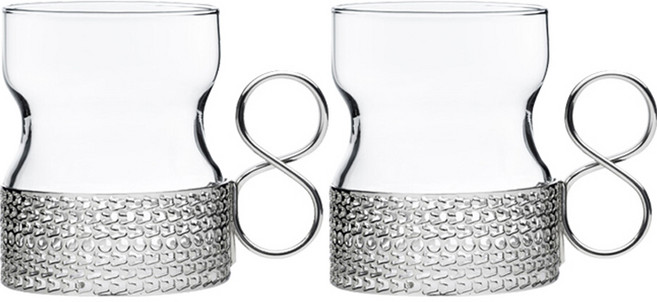 IITTALA Tukka 把手玻璃杯 230ml, 2個, 透明