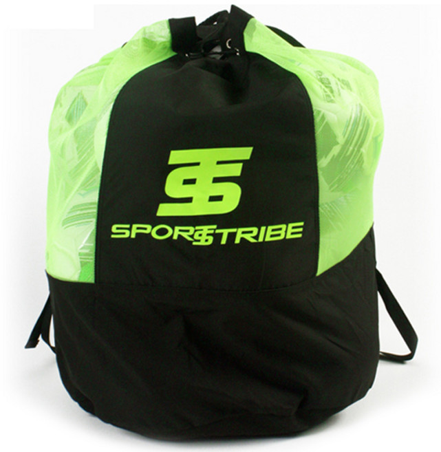 스포츠트라이브 축구공 가방 12개입 STBGS12G, 블랙 + 그린, 12개