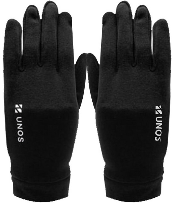 우노스 이지웜 스마트 스판 장갑, 검정색, 1개