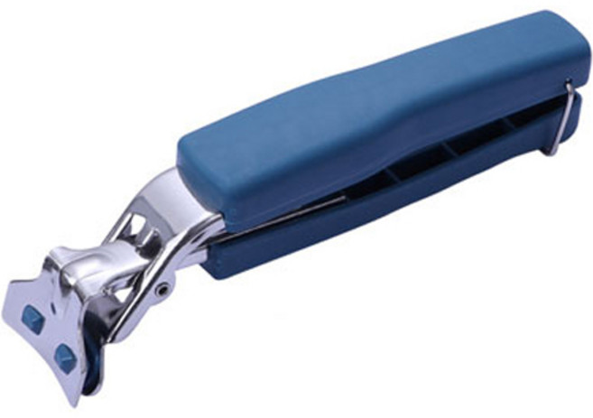 굿프랩 그릇 냄비 집게 일자형 그립 블루, 1개