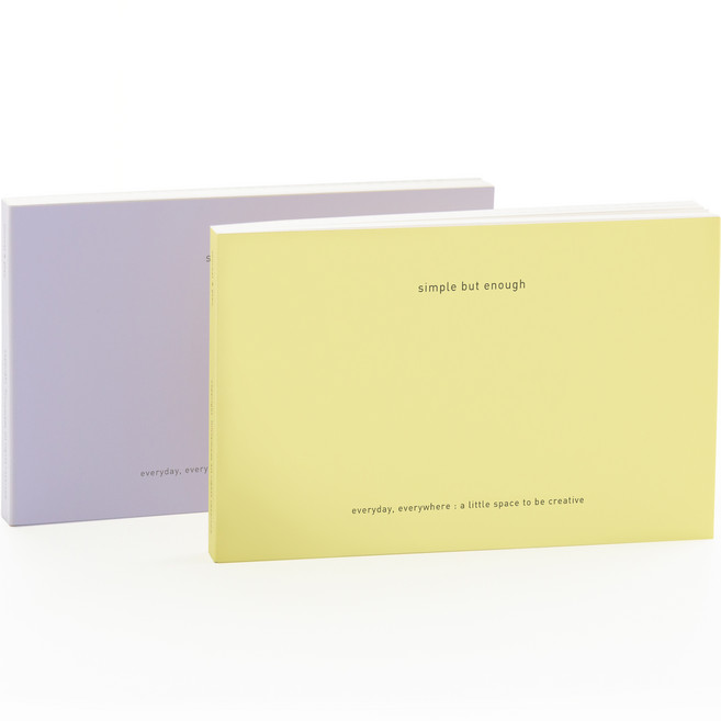 퍼니메이드 핸디 다이어리 플래너 6개월 2p, 레몬 + 라벤더, 1세트