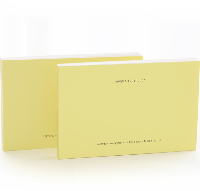 핸디 다이어리 플래너 6개월 2p, 레몬, 1세트